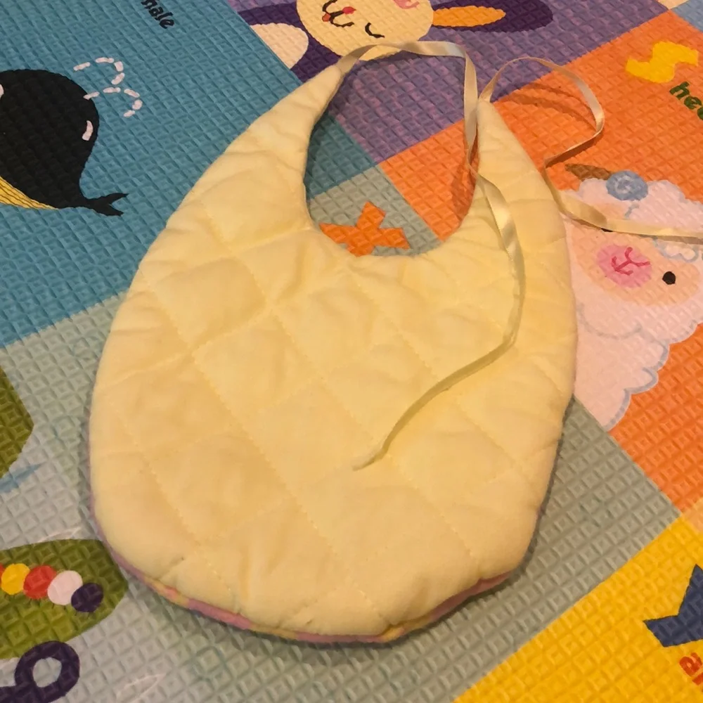 3/$12 Quilted Bib with Duck-Detail Pocket (OS)